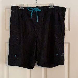Men’s Black Chrome swim shorts size XL/XG